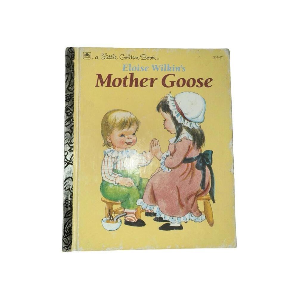 Vintage Little Golden Book Eloise Wilkin's Mother Goose 1961 Edition